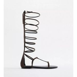 Zara Gladitor leather sandal